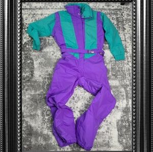 Vintage Ski Suit Inside Edge Overall Jumpsuit